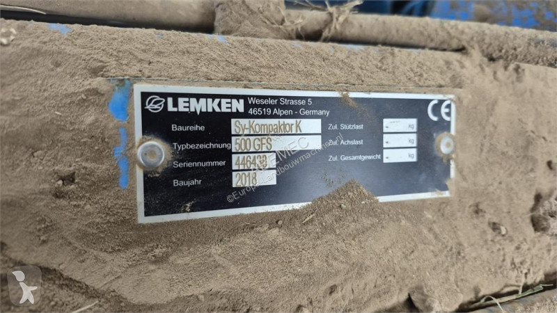 Outils du sol non animés Lemken Kompaktor K500GFS