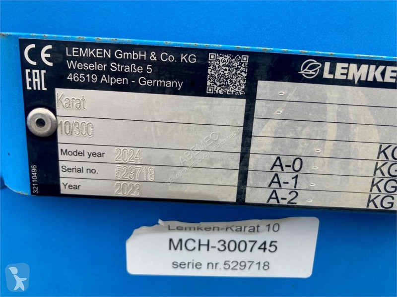 Outils du sol non animés Lemken Karat 10 MSW 600