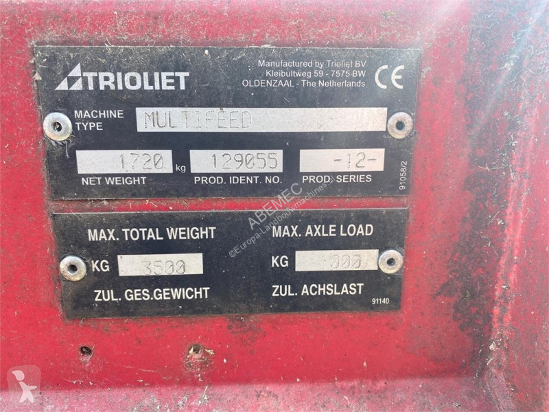 Distribution de fourrage G-Trioliet-Voermengwagen