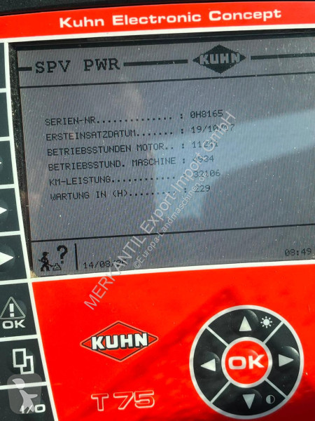 Distribuição forragens Kuhn  SPV Power 10.1 CL