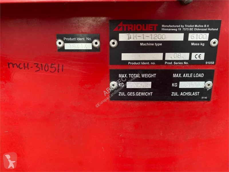 Distribution de fourrage Trioliet Triomix S1-1200