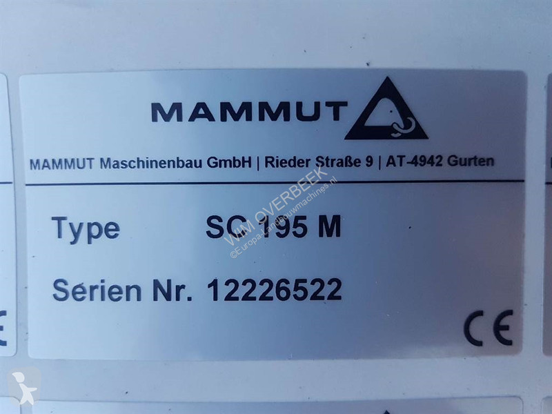 Foderdistribution Mammut SC195M - Silage...