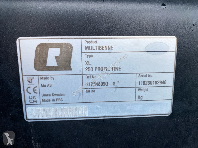 Udstyr   Multibenne XL 250 Volvo/ Greifschaufel