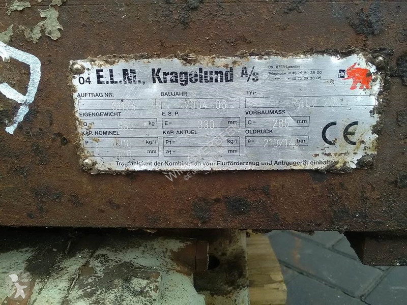 Manipulačné príslušenstvo  Kragelund A/S RELV...