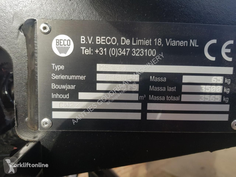 Équipements manutention Stenenklem HSK 1000