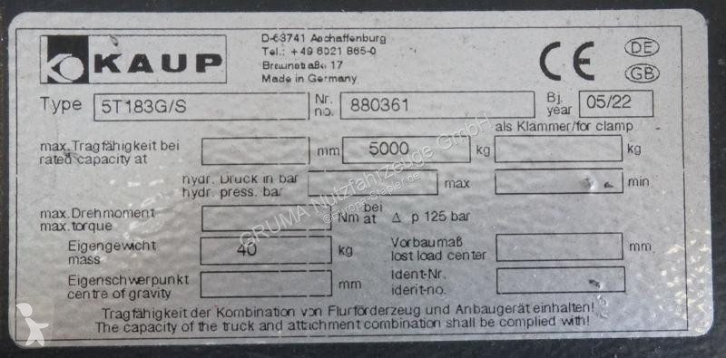 Echipamente pentru manipulare Kaup  5T183G/S