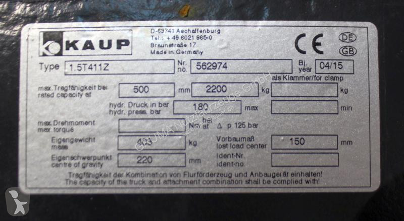 Echipamente pentru manipulare Kaup  1,5T411Z