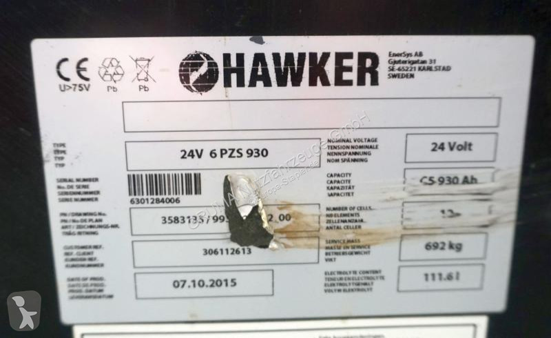 Echipamente pentru manipulare Hawker  24 Volt 6...