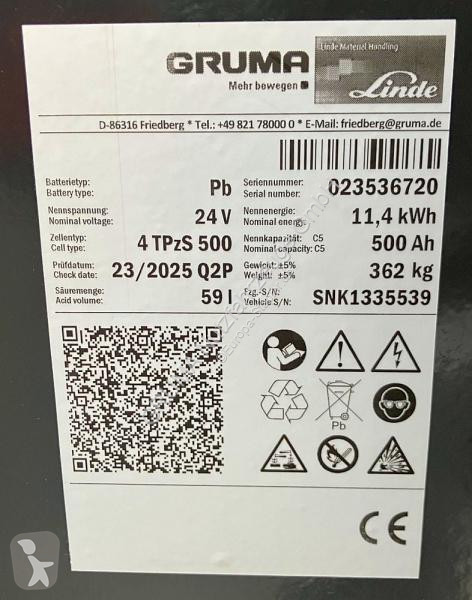 تجهيزات المناولة   24 Volt 4 PzS 500 Ah