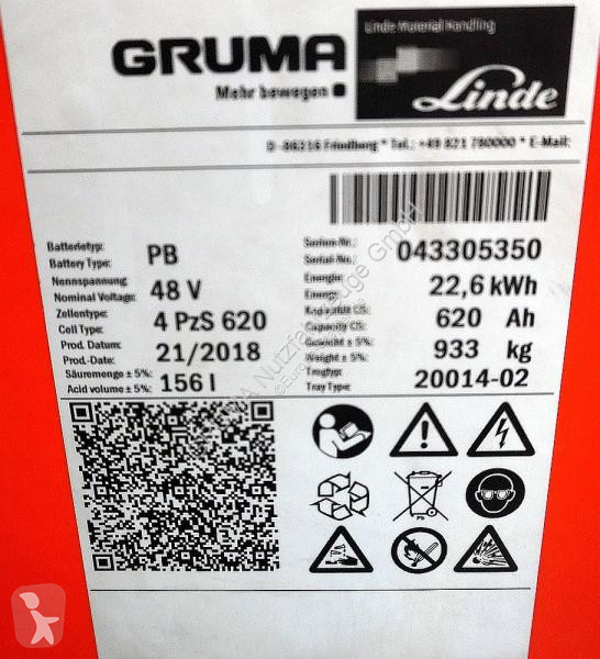 تجهيزات المناولة   48 Volt 4 PzS 620 Ah