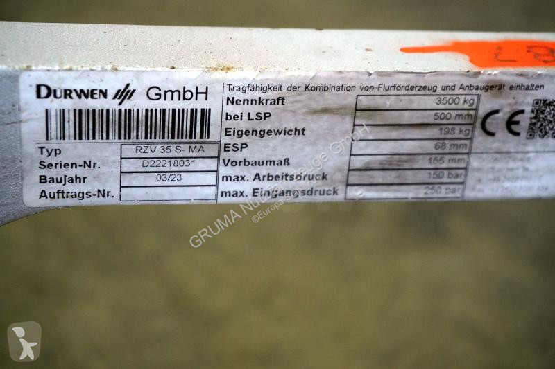 Echipamente pentru manipulare Durwen  RZV 35S-MA