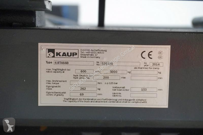 Echipamente pentru manipulare Kaup  4,8T 466B