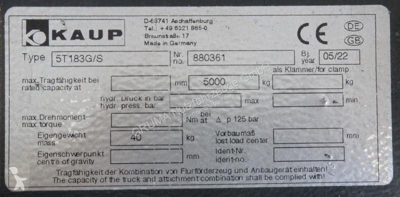 Manipulačné príslušenstvo Kaup  5T183G/S