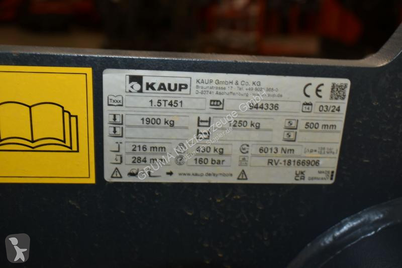 تجهيزات المناولة Kaup  1,5T451 Breite 970 mm