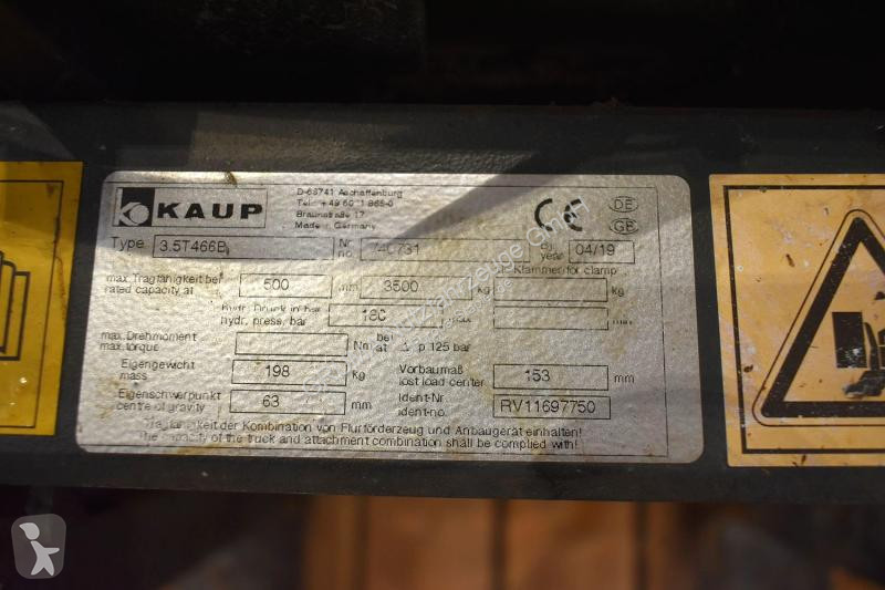 تجهيزات المناولة Kaup  3,5T466B,  Breite 1.150 mm