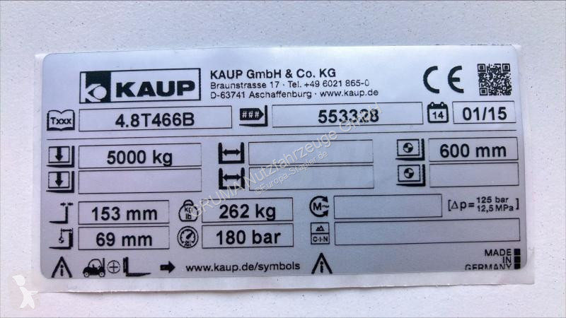 تجهيزات المناولة Kaup  4,8T466B, Breite 1.350 mm