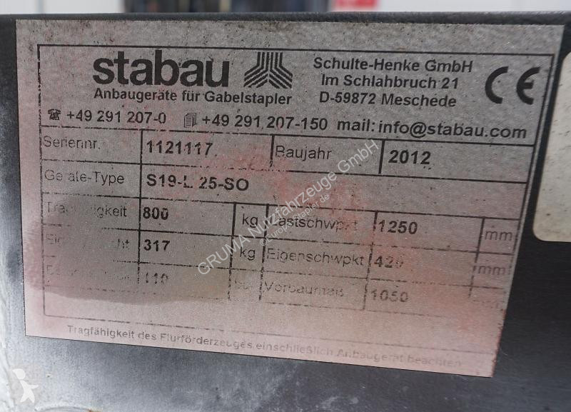 Echipamente pentru manipulare   Stabau S19-L25-S0
