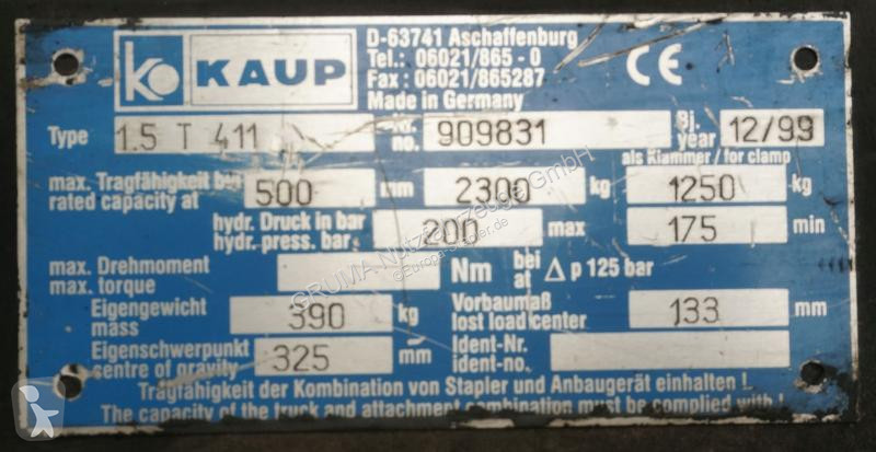 Echipamente pentru manipulare Kaup  1,5T411