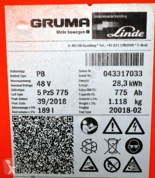 Håndteringsudstyr   48 Volt 5 PzS 775 Ah