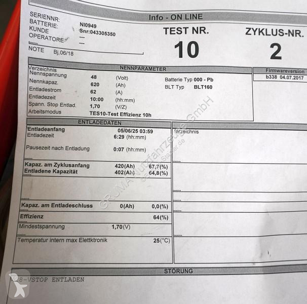 تجهيزات المناولة   48 Volt 4 PzS 620 Ah