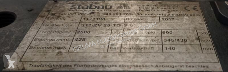 Echipamente pentru manipulare   S11-ZV-25-TG-S-01