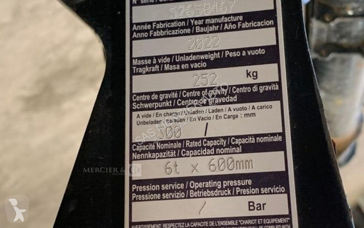 Équipements manutention Manitou tablier a...