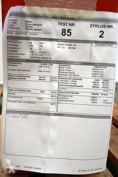 Manipulační vybavení   24 Volt 3 PzS 375 Ah