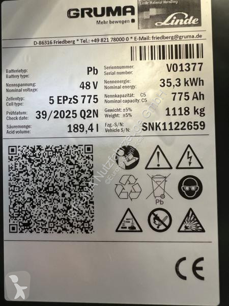 Manipulačné príslušenstvo   48 Volt 5 PzS 775 Ah