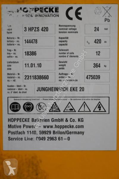 Manipulačné príslušenstvo   24 Volt 3 PzS 420 Ah