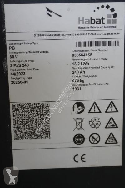 Manipulačné príslušenstvo   80 Volt 3 PzS 240 Ah
