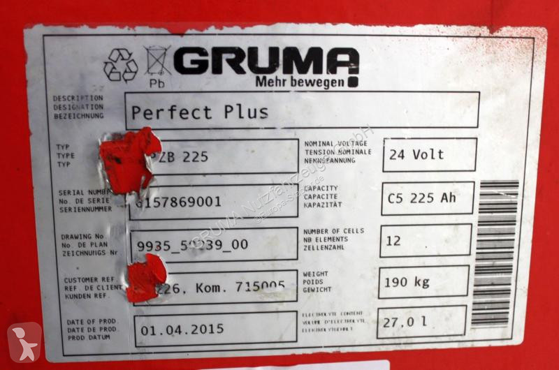 Manipulačné príslušenstvo   24 Volt 3 PzB 225 Ah