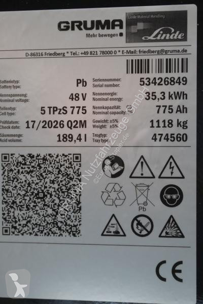 Manipulačné príslušenstvo   48 Volt 5 PzS 775 Ah
