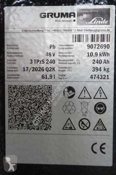 Manipulačné príslušenstvo   48 Volt 3 PzS 240 Ah