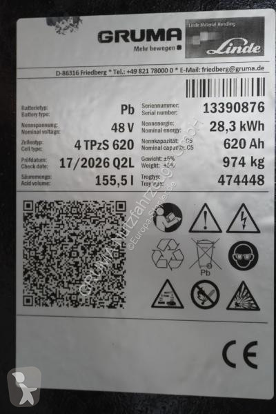 Manipulačné príslušenstvo   48 Volt 4 PzS 620 Ah
