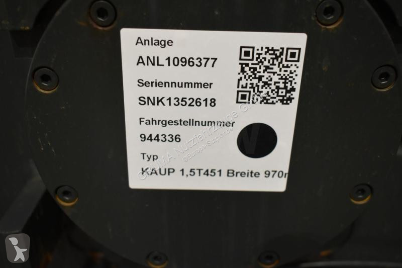 تجهيزات المناولة Kaup  1,5T451 Breite 970 mm