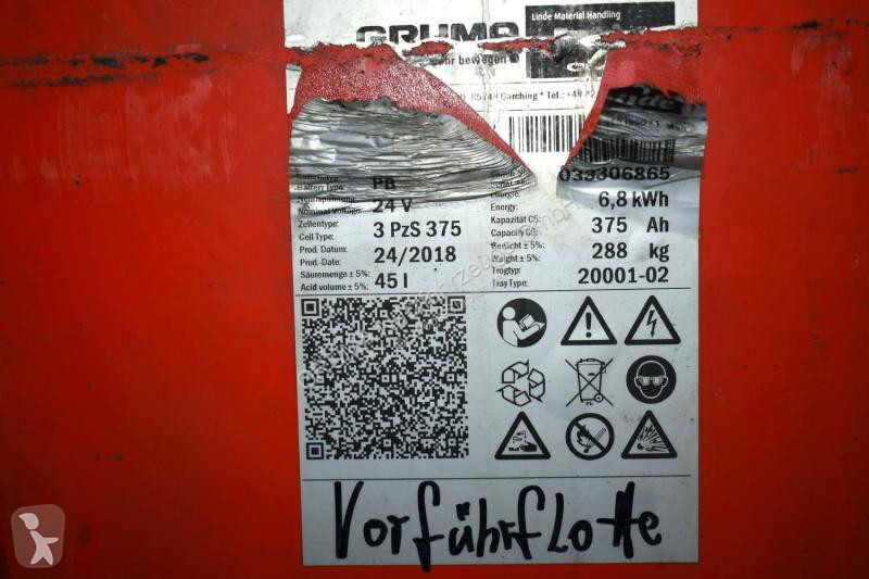 Manipulačné príslušenstvo   24 Volt 3 PzS 375 Ah