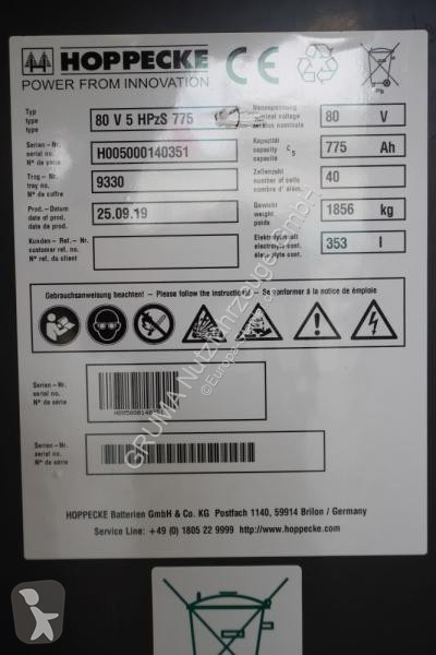 Manipulačné príslušenstvo   80 Volt 5 PzS 775 Ah
