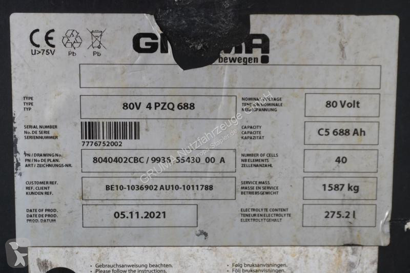 Manipulačné príslušenstvo   80 Volt 4 PzQ 688 Ah