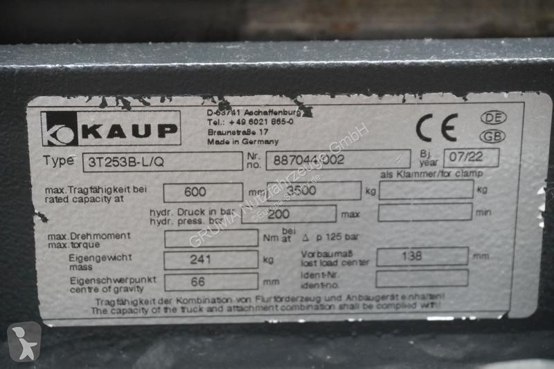 تجهيزات المناولة Kaup  3T253B-L/Q Breite 1600mm
