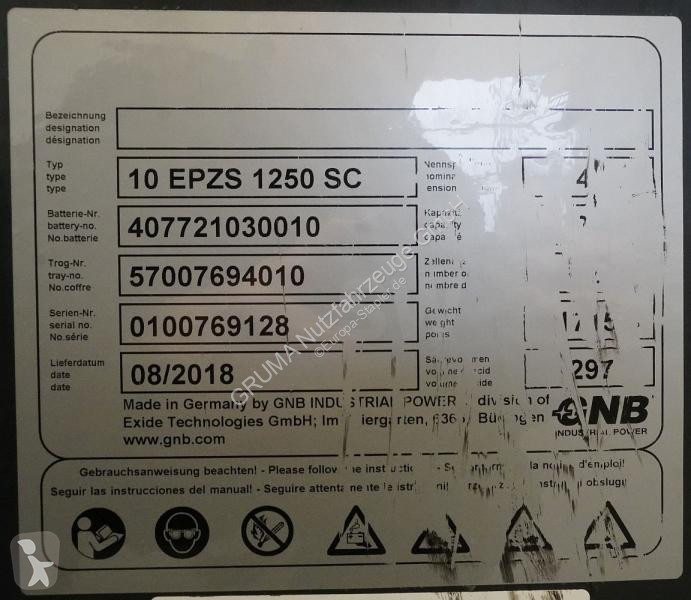 Manipulačné príslušenstvo   48 Volt 10 PzS 1250 Ah