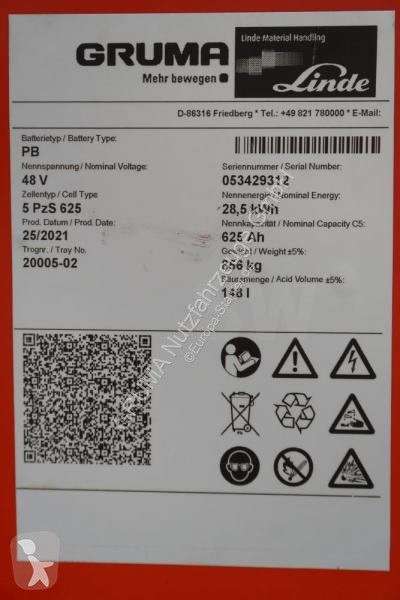 تجهيزات المناولة   48 Volt 5 PzS 625 Ah
