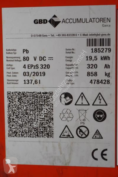 تجهيزات المناولة   80 Volt 4 PzS 320 Ah
