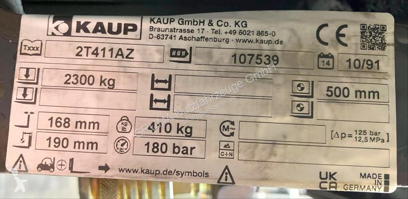 Équipements manutention Kaup  2T411ZA, Breite...
