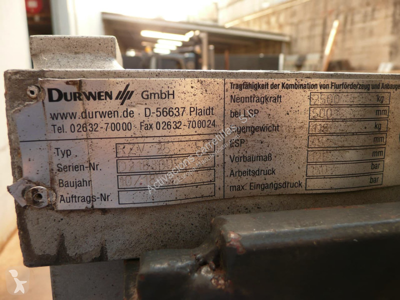 Echipamente pentru manipulare Durwen RZV 25 SO