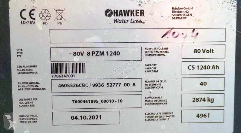 Magazijnmachines Hawker  80 Volt 8 PzS 1240 Ah