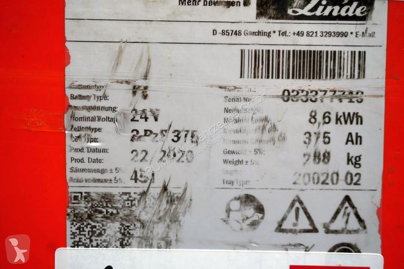 Manipulační vybavení   24 Volt 3 PzS 375 Ah