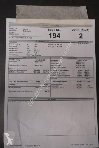 Manipulačné príslušenstvo   80 Volt 6 PzS 930 Ah
