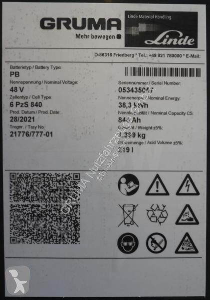 Manipulačné príslušenstvo   48 Volt 6 PzS 840 Ah