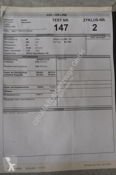 Manipulačné príslušenstvo   48 Volt 4 PzS 620 Ah