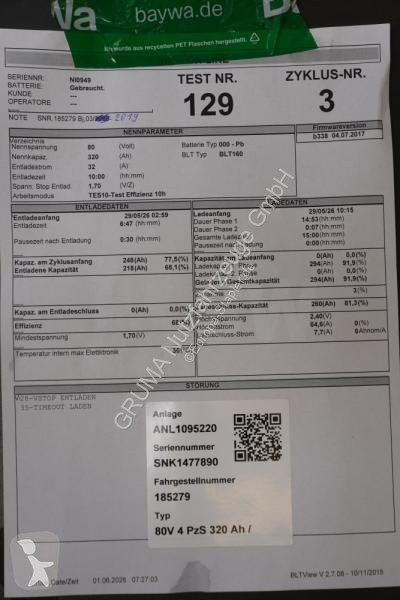 تجهيزات المناولة   80 Volt 4 PzS 320 Ah